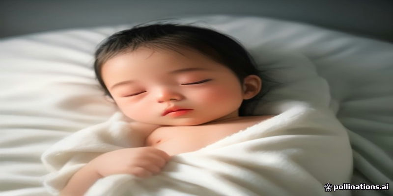 부드러운 담요 위에 놓인 아기 스킨케어 제품들